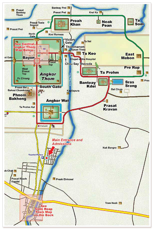 Map Plattegrond Angkor Complex 1 